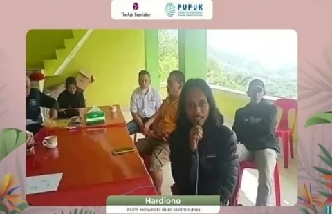 Hardiono saat menjadi pembicara pada Festival PusPA bertajuk ''Market Gathering Ekowisata berbasis Perhutanan'', Kamis (27/10/2022).