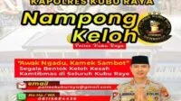 Kapolres Kubu Raya Buka Layanan Pengaduan Nampong Keloh: Awak Ngadu Kamek Sambot