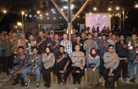 Launching BESILE BINGKE NGOPI, Kapolres Kubu Raya Harap Jadi Wadah Menyerap Aspirasi Publik. Foto/humas Polres Kubu Raya. 