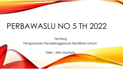 Materi Perbawaslu no 5 2022