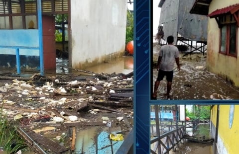 Sebanyak 203 Rumah di Kubu Raya Rusak Parah Akibat Gelombang Pasang