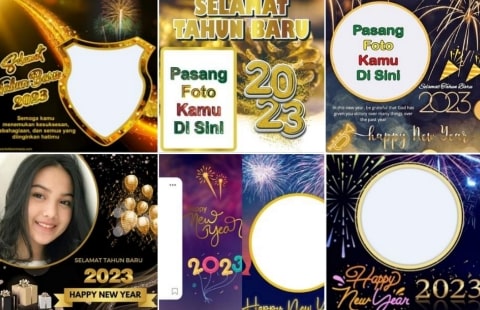 DOWNLOAD Twibbon Bingkai Tahun Baru 2023, Link Gratis dan Cara Membagikan Warna Warni Happy New Year