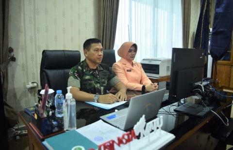 Komandan Lanud Supadio Hadiri Pembukaan FESA 2022 Secara Virtual