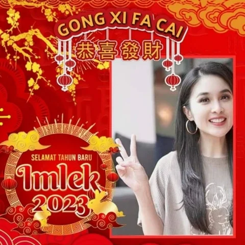 DOWNLOAD Twibbon Bingkai Foto Imlek 2023 Lewat HP: Link Desain Gong Xi FA Cai