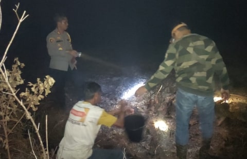 Kapolres Kubu Raya Lakukan Investigasi Kebakaran Hutan dan Lahan di Kecamatan Sungai Kakap