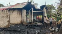 Satu Rumah Hangus Terbakar Saat Ditinggal Pergi