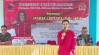 Sosialisasi 4 Pilar ke Poktan Kabupaten Bengkayang, Maria Lestari: Ciptakan Masyarakat Bergotong Royong