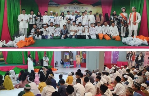 Momentum Ramadhan, Lasem Kalbar Gelar Bukber dan Santunan Anak Yatim