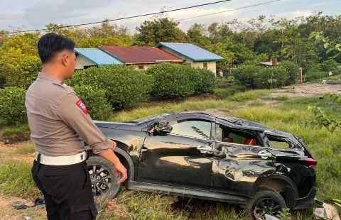 Kecelakaan Lalu Lintas di Jalan Trans Kalimantan Kubu Raya. Foto/istimewa. 