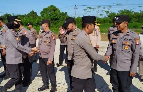 Kapolres Kubu Raya Tutup Ops Ketupat Tahun 2023 dengan Halal Bihalal. Foto/Istimewa. 