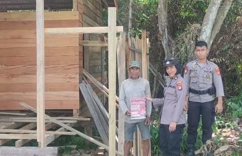 Lindungi Lingkungan, Polres Kubu Raya Patroli Cegah Kebakaran Hutan Dan Lahan