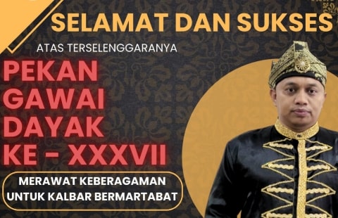 Rawat Kerukunan di Kalbar, Sultan Pontianak Dukung Pekan Gawai Dayak