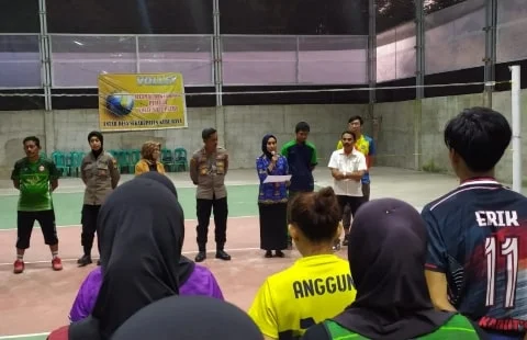 Polres Kubu Raya dan Pemda Gelar Seleksi Atlet Bola Voli Menuju Kejuaraan Kapolda Cup Tahun 2023