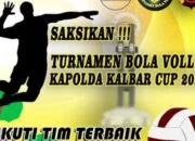 Sambut Hari Bhayangkara ke-77, Polda Kalbar Buka Turnamen Bola Volly Cup 2023