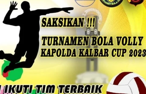 Sambut Hari Bhayangkara ke-77, Polda Kalbar Buka Turnamen Bola Volly Cup 2023