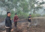 Kebakaran Hutan di Dusun Mulyorejo, Kapolres Kubu Raya: Ayo Semangat