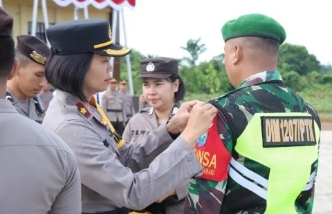 Waka Polres Kubu Raya Pimpin Apel Operasi Bina Karuna Kapuas 2023 Tahap II