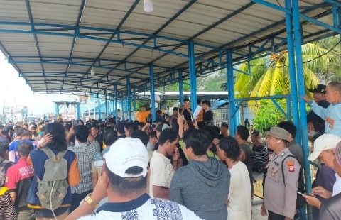 Polres Kubu Raya Amankan Aksi Damai Nelayan Cumi Kalbar di Kantor PSDKP. Foto/Istimewa. 