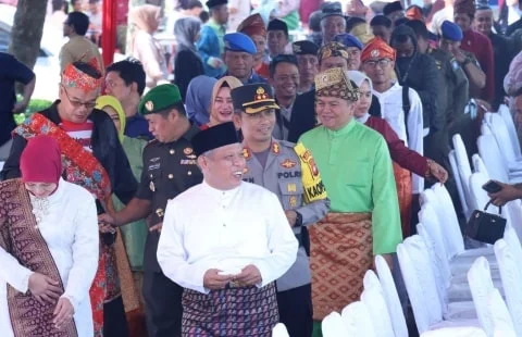 Kapolres Arief Hidayat Hadiri Peringatan HUT Ke-16 Kabupaten Kubu Raya