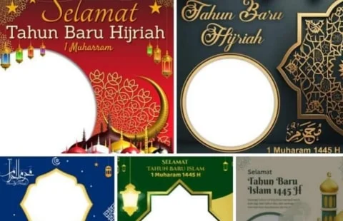 Download Bingkai Twibbon Tahun Baru Islam 1 Muharram 1445 Hijriah Gratis Pasang Di Medsos