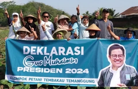 Petani Tembakau Temanggung Deklarasi Gus Muhaimin Presiden 2024