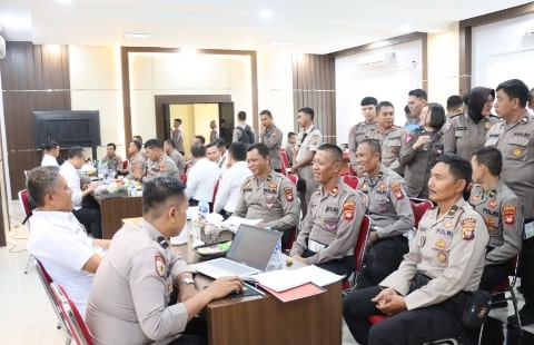 Kapolres Kubu Raya Dampingi Pelaksanaan Audit Kinerja Tim Itwasum Polri Tahap II TA 2023