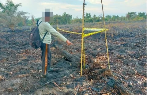 Polisi Tangkap Pelaku Pembakaran Hutan dan Lahan di Rasau Jaya. Foto/Humas Polres Kubu Raya. 