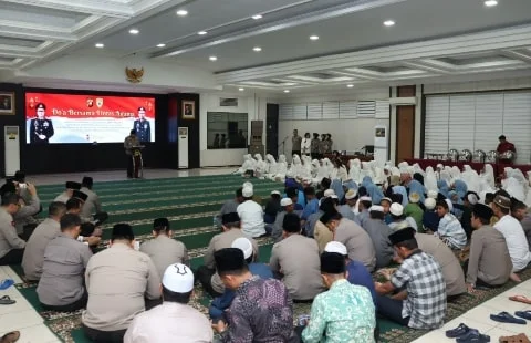 Polda Kalbar Gelar Doa Bersama Lintas Agama Untuk Situasi Kamtibmas. Foto/Istimewa. 