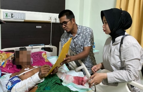 Istri Bakar Suami di Kubu Raya Gegara Kesal Tak Diberi Uang Untuk Beli Buku Sekolah Anak