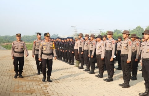 Tanggapi Karthula, Polres Kubu Raya Gelar Apel Pasukan Aman Nusa II Karhutla Kapuas 2023