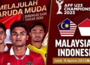 Link Live Streaming Nonton Indonesia U23 vs Malaysia Hari Ini, Kici-Off 20:00 WIB di SCTV dan Vidio