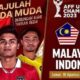 Link Live Streaming Nonton Indonesia U23 vs Malaysia Hari Ini, Kici-Off 20:00 WIB di SCTV dan Vidio