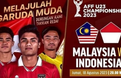 Link Live Streaming Nonton Indonesia U23 vs Malaysia Hari Ini, Kici-Off 20:00 WIB di SCTV dan Vidio