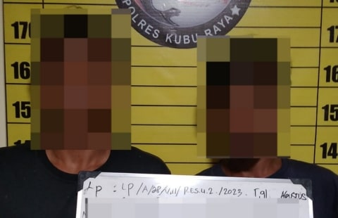 Dua Pria di Rasau Jaya Ditangkap Polisi Saat Nyabu di Pangkalan Pasir