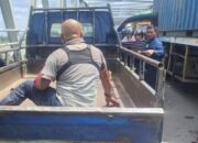 2 Sepeda Motor Bersenggolan Dengan Truk di Jembatan Kapuas II