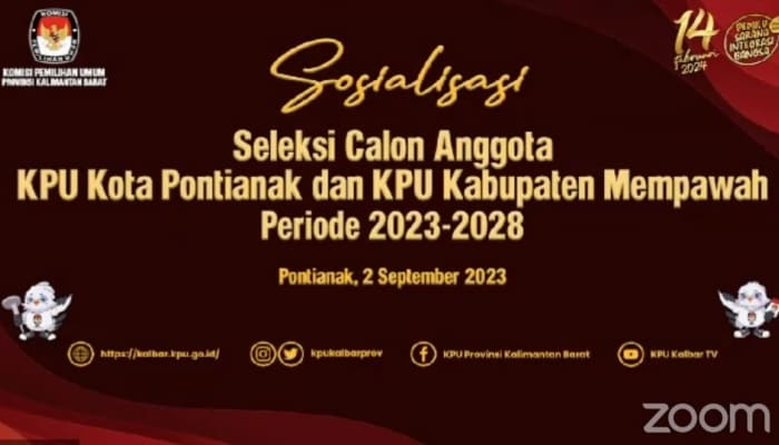 Rincian Kelengkapan Dokumen Persyaratan Calon Anggota KPU Kota Pontianak dan Kabupaten Mempawah