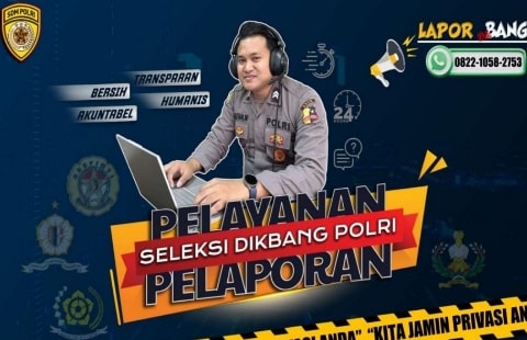 Buka Seleksi Dikbangpimti 2024, SSDM Polri Luncurkan Layanan Laporbang. Foto/Istimewa. 