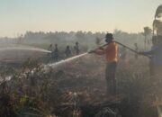 Polres Kubu Raya Siaga 24 Jam Dalam Upaya Pemadaman Api Karhutla di Kabupaten Kubu Raya