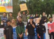 Jelang Pemilu 2024, Ratusan Mahasiswa Lakukan Aksi Damai Di Bundaran Degulis Untan Pontianak