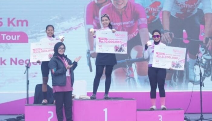 Tour Of Kemala Banyuwangi 2023, Nina Puspawardhani Atlet Wanita Kalbar Rebut Juara 1