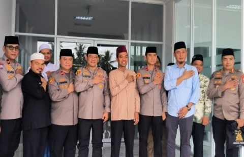 Silaturahmi dengan Kaops NCS Polri, UAS Serukan Masyarakat Jaga Ketertiban Jelang Pemilu