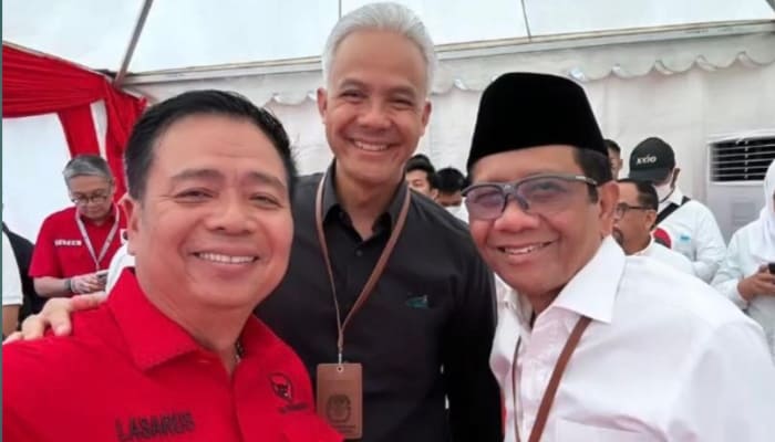 Lasarus, Ganjar Pranowo dan Mahfud MD.