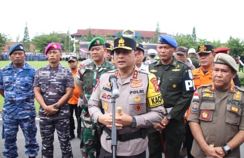 Polda Kalbar Kerahkan 4000 Lebih Personil Gabungan Untuk Operasi Lilin Kapuas 2023 dan Operasi Aman Cemara Kapuas 2023