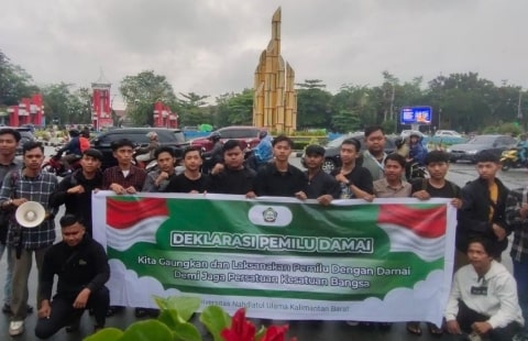 Mahasiswa UNU Kalbar Deklarasikan Pemilu Damai Tahun 2024