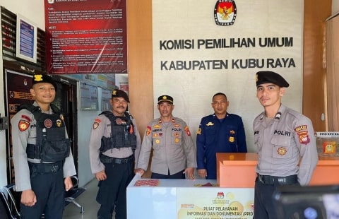 Polres Kubu Raya Ciptakan Cooling System Jelang Pemungutan Suara Serentak Pemilu 2024