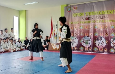 45 Atlet Pelajar se-Kota Pontianak Ikuti Tournament Shirinji Kempo. Foto/Istimewa. 