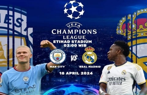 Link Live Streaming SCTV Gratis Man City vs Real Madrid, Nonton Leg Ke-2 Liga Champions 2024