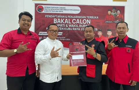 Kembalikan Berkas, Sujiwo Optimis Didukung PDI-P di Pilkada Kubu Raya