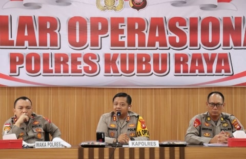 Kapolres Kubu Raya Pimpin Evaluasi Bulanan Kinerja Polres dan Jajaran