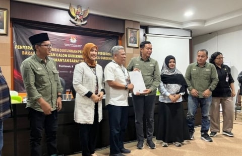 Muda-Tanjung Resmi Daftar Bacalon Gubernur dan Wagub Kalbar Jalur Independen. Foto/Istimewa. 